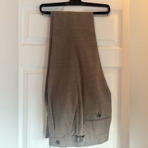 Spier & Mackay Taupe Hopsack High Rise Trousers, Size 30